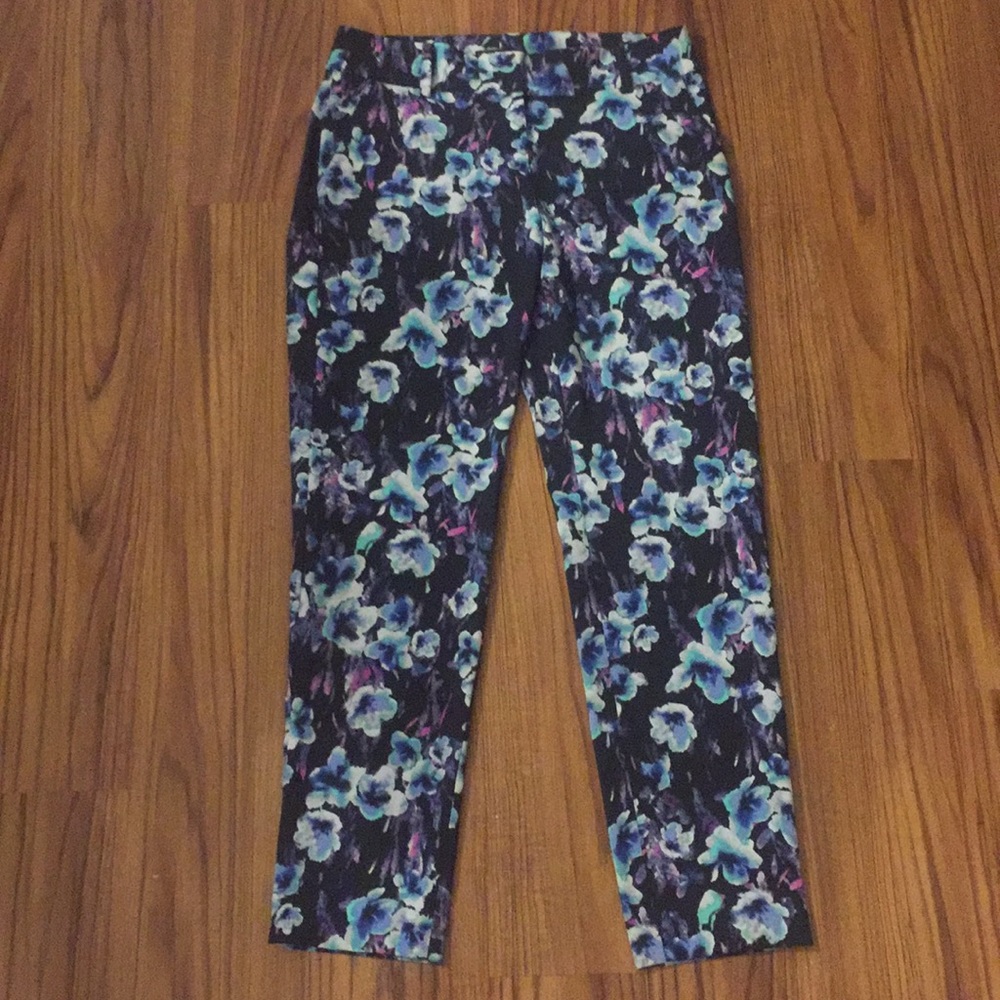 Ann Taylor floral pants size 2